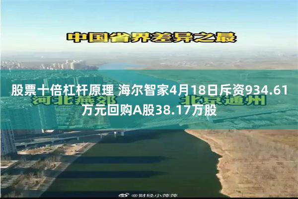 股票十倍杠杆原理 海尔智家4月18日斥资934.61万元回购A股38.17万股