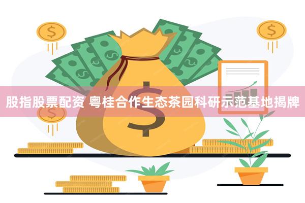 股指股票配资 粤桂合作生态茶园科研示范基地揭牌