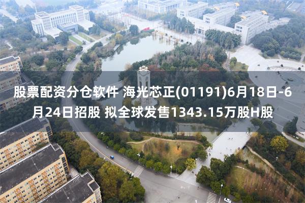 股票配资分仓软件 海光芯正(01191)6月18日-6月24日招股 拟全球发售1343.15万股H股