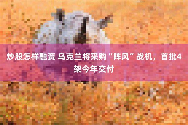 炒股怎样融资 乌克兰将采购“阵风”战机，首批4架今年交付