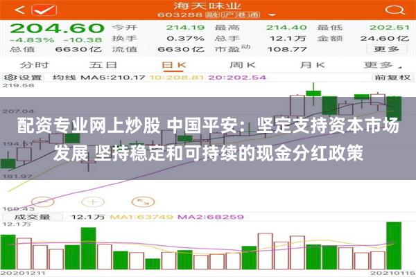 配资专业网上炒股 中国平安:坚定支持资本市场发展 坚持稳定和可持续的现金分红政策