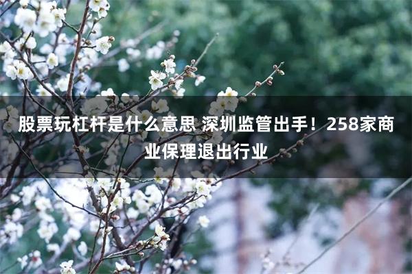 股票玩杠杆是什么意思 深圳监管出手！258家商业保理退出行业