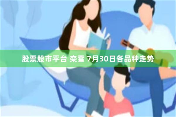股票股市平台 栾雪 7月30日各品种走势